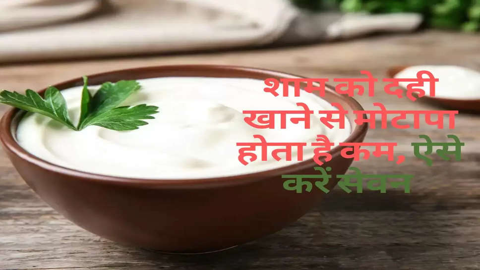 Health Tips : शाम को दही खाने से मोटापा होता है कम, ऐसे करें सेवन 