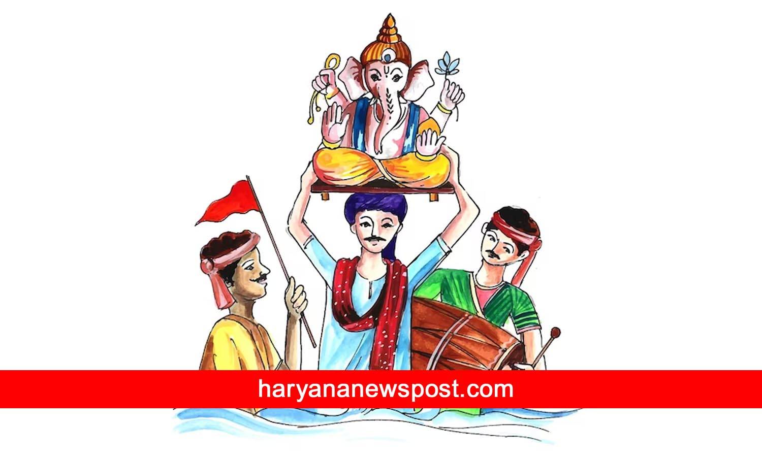 Ganpati Visarjan Instagram Captions, Ganpati Bappa Visarjan captions