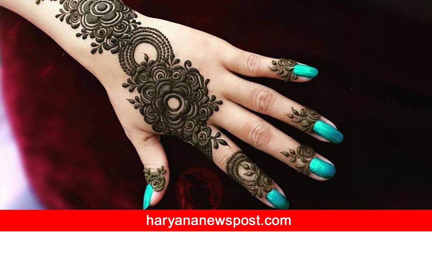 bel mehndi designs for karwa chauth