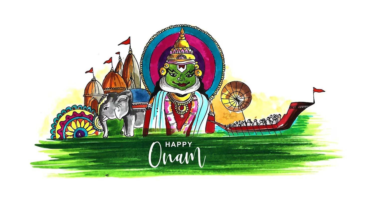 Happy Onam Messages images For kids