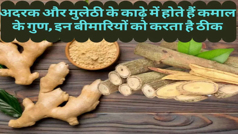 Health Tips : अदरक और मुलेठी के काढ़े में होते हैं कमाल के गुण, इन बीमारियों को करता है ठीक